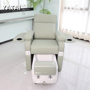 YATAI Luxus Maniküre Pediküre <span class=keywords><strong>Massage</strong></span> stuhl Hochwertige PU Leder Spa Pediküre Verstellbare Sitz Rückenlehne Nagel Salon Beauty - Product Image 2