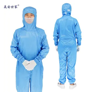 esd anti-static clothes stripe garment for women dust-free garment cleanroom jumpsuits esd factory uniform