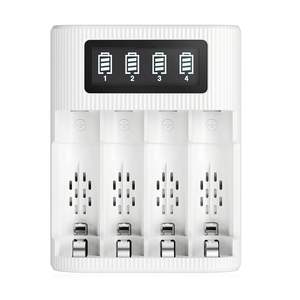 EBL Smart LCD <b>Battery</b> Charger 4-Bay 2 USB Input Port AA/AAA <b>Rechargeable</b> <b>Battery</b> Charger LED Display for Ni-CD Ni-MH Li-Ion US - Product Image 1