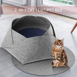 Tragbares Blütenblatt-Katzen nest Grenz überschreiten des explosives Filz-Katzen nest Vier Jahreszeiten Allgemeines Haustier bett - Product Image 4