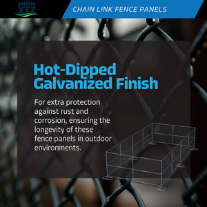 Afzetwerkplaats, eenvoudig te monteren, duurzaam, draagbaar, gaasnet van diamantvormig draad, kettingmat, tijdelijk hekwerk voor bouwplaatsen - Product Image 5