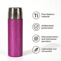 Bouteille d'eau légère et portable, de qualité alimentaire, inodore, à double paroi, isolée sous vide, pour les trajets quotidiens