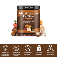Extrait de complexe de champignons personnalisé sous marque privée avec Reishi, Crinière de lion, café instantané, suppléments premium de champignons/enzymes