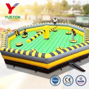 Manège gonflable octogonal rotatif Meltdown <span class=keywords><strong>Wipeout</strong></span> pour parcs d'attractions, fêtes foraines et événements en extérieur et en intérieur - Product Image 3