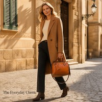 Sac Boston Rétro en Cuir Pleine Fleur Véritable Imperméable à Bandoulière Unique, Style Vintage, Vente Directe Usine, pour Femme