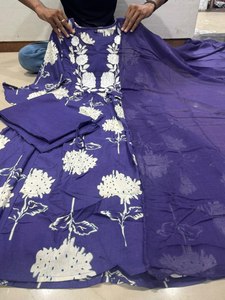 Colección Premium de algodón de 3 piezas para mujer con estampado Floral Kurta a juego Bottoms & Dupatta para Festival Party Daily Wear - Product Image 5