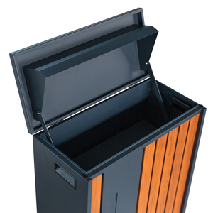 Kim loại thép thông minh mô hình gỗ bưu kiện hộp giao hàng với sự kết hợp khóa ngoài trời bưu kiện Hộp Thư bưu kiện thả hộp cho gói - Product Image 3