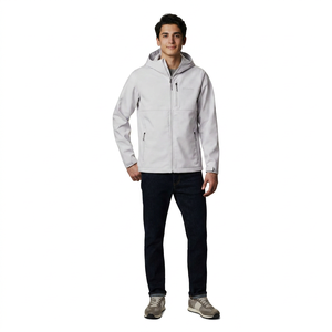 เสื้อแจ็คเก็ตผู้ชาย Finer Threads รุ่น Autumn Hooded Soft Shell ผ้าฝ้าย 100% กันน้ำ พร้อมตัวเลือกโลโก้แบบกำหนดเอง สไตล์วินเทจ - Product Image 1