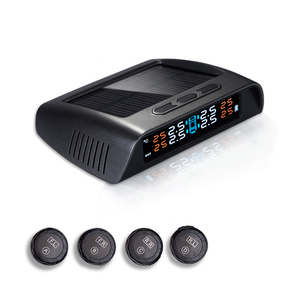 Car Digital <b>TPMS</b> Solar-powered Wireless Tire Pressure Monitoring System with 4 Sensors and Alarms - Product Image 2