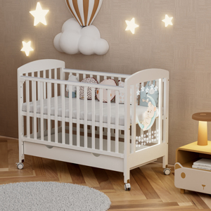 <span class=keywords><strong>Cuna</strong></span> <span class=keywords><strong>Convertible</strong></span> para Bebé de la Mejor Calidad con Luz LED de Acrílico y Almacenamiento - Product Image 2