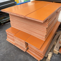 Panneau isolant en bakélite rouge orangé 2-100 mm pour usinage CNC, planche de découpe résistante aux hautes températures 1030x2070 mm