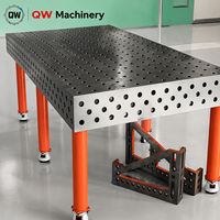 Table de soudage 3D haute précision, système de trous modulaire flexible D16/D28, plateforme nitrurée pour le positionnement des pièces métalliques