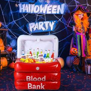 Nevera Inflable de PVC JOSEN, Contenedor para Bolsas de Sangre, Bebidas y Aperitivos, Decoración Portátil para Fiestas de Halloween y Eventos al Aire Libre - Product Image 2