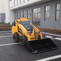 Vendita calda di 400KG Diesel Skid Steer Loader cina compatto cingolato con cambio e motore per la foresta pacciamatura falciatura