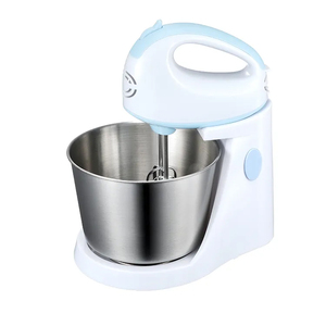 3 1 Household Mini Food Mixer Multifunction Handheld Beater Whisk Bowl Cake Mixing Dough <b>Hook</b> 7-Speed <b>Plastic</b> Beater Ejector But - Product Image 2