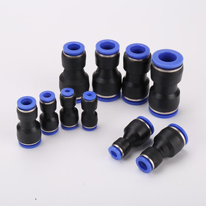 Conector Rápido para Manguera de Aire de Camión, Conector Neumático Recto de Conexión Rápida Hecho de Plástico Duradero para Camiones PU-6/8/10/12/14 - Product Image 2
