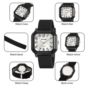 Reloj Deportivo con Caja Redonda de PC, Correa de Gel de Sílice y Cristal de Resina, Hebilla de Acero Inoxidable, Ligero y Duradero, con Logotipo Personalizable para Dama - Product Image 4