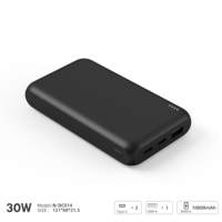 Chargeur portable NITIKA 10000mAh 30W PD, double USB-C + USB-A, batterie externe avec charge rapide, certifié PSE