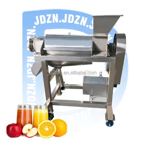 Roestvrijstalen Industrieel Fruit Appel Watermeloen Mango Ananassap Schroef Crusher Juicer Afzuigmachine Machine