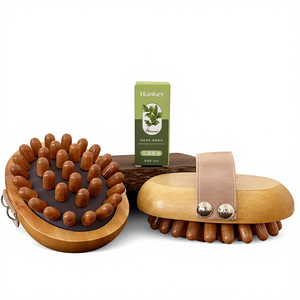 Escova de Massagem Meridian de Madeira de Bétula Personalizada com Logo - Escova de Drenagem Linfática para o Corpo Inteiro Gua Sha - Product Image 6