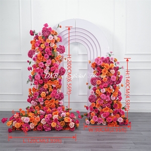 Fleurs artificielles, décoration de mariage, arrangement floral de fond, centre de table pour anniversaire, toile de fond florale, décor - Product Image 3