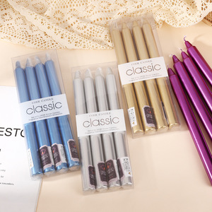 Candele a Bastoncino Stile Europeo OEM/ODM, Senza Fumo <span class=keywords><strong>e</strong></span> Inodore, Candele per Cena, Candeliere in Cera - Product Image 4