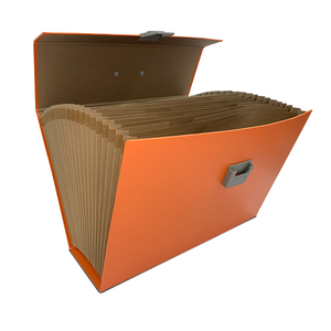 Aangepast Logo 20-Pockets A4 Uitbreidende Accordeonbestandsmap Box Office School Gebruiken Papieren <span class=keywords><strong>Document</strong></span> Organizer Handvat Opslag - Product Image 3