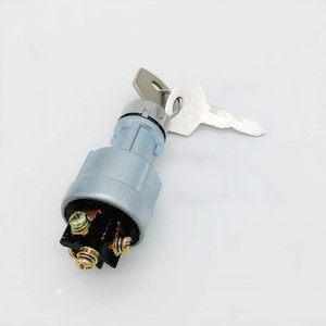 Toyota Ignition <b>Switch</b> 221035-5200 Grey Aluminum Alloy <b>Plug</b> In For Forklift Start Key Lock - Product Image 1