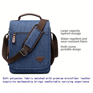 Bolso Bandolera de Poliéster Impermeable Estilo Coreano para Hombre, Moderno y Casual, Venta al Por Mayor - Product Image 3