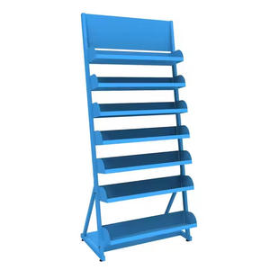 Estante de almacenamiento de libros móvil Estante de exhibición de metal para revistas al aire libre - Product Image 3