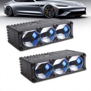 S300 Water Proof Led Car Grille Light External Led <b>Spotlight</b> Dual Color for Bronco Off Road Led Front Grill Light Driving - Product Image 1