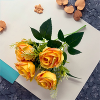 Offre Spéciale – Bouquet de Roses Artificielles Modernes et Réalistes en PE, Fait Main, Rouge, pour Mariage, Saint-Valentin, Décoration de Fête, Durable