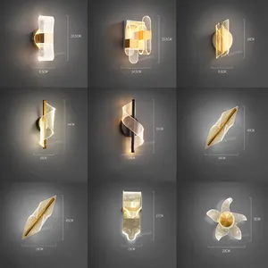 Modern Decoration Interior Wall Lamp Indoor Lampen Wall Sconce acrylic Wall Light For Hotel Home Bedroom