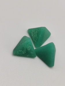 Pierre à aiguiser en plastique abrasive de haute qualité, conique triangulaire vert clair, n° 400, <span class=keywords><strong>pour</strong></span> le débavurage et le polissage - Product Image 5