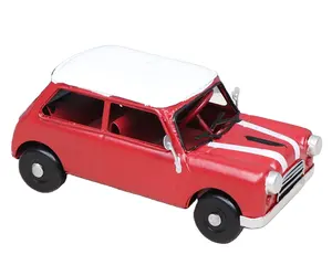 Welly Vehicles handmade Car Model Static Scale 1/36 Mini Cooper 1300 BR Flag iron Model car Children's Toy Decoration