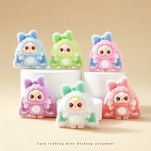 <span class=keywords><strong>Mini</strong></span> figurine de lapin en peluche 3D de bureau, kawaii, surprise mystère, sac surprise, figurines mignonnes, jouets pour enfants, collection de cadeaux - Product Image 4