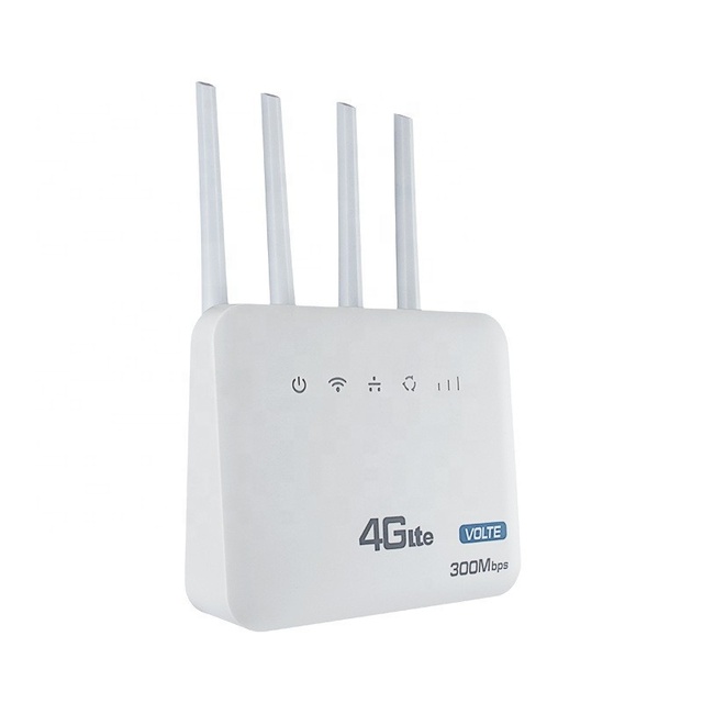 Factory Custom Indoor LTE CPE SIM Card Slot US EU Version Universal Routeur VoLTE 4G Voice Modem Router with RJ11 Port
