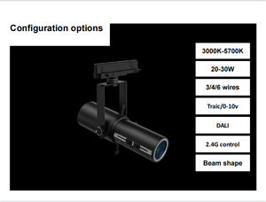 Museum Series <strong>Led</strong> <strong>Cob</strong> Color Adjustable <strong>Track</strong> <strong>Light</strong> Lighting Focus <strong>Cob</strong> <strong>Led</strong> <strong>Track</strong> <strong>Lights</strong> Adjustable Dimmable <strong>Led</strong> <strong>Track</strong> System 30W - Product Image 4