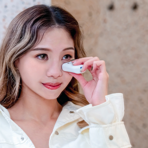 Kaisca <b>Hand</b> Held Eye Face <b>Massager</b> Pen Wrinkle Remover Anti-Aging Wrinkle Skin Tightening Vibration Red Light Therapy - Peach - Product Image 3