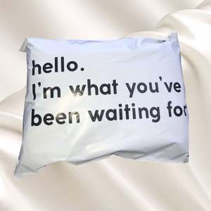 Sac biodégradable personnalisé, emballage blanc, pochette d'expédition, fournitures d'emballage professionnelles, sacs d'expédition pour envoi postal avec logo - Product Image 1