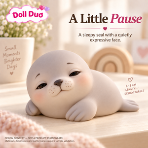 ตุ๊กตาซิลิโคนขนาด 4 นิ้ว รุ่น Doll Duo Custom ลายสัตว์น่ารัก แมว แมวน้ำ ดีไซน์แบบสั่งทำพิเศษ ของขวัญคริสต์มาสสำหรับเด็ก - Product Image 1