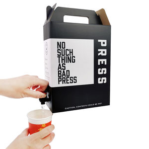 Personalizado 1L 1.5L 2L 3L BIB <span class=keywords><strong>BAG</strong></span> Cartón de papel desechable Embalaje Caja de jugo de aceite de oliva Dispensador de café para llevar Bolsa en caja Bolsa aséptica - Product Image 4