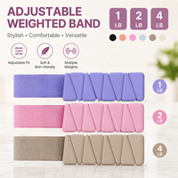 Bracelet de poids réglable personnalisé sans MOQ avec LOGO, poids de cheville réglables, poids de poignet et de cheville en silicone pour fitness et exercice