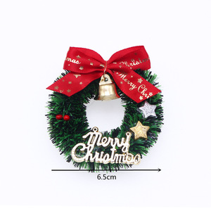 Mini guirlande de Noël Merry <span class=keywords><strong>Chris</strong></span> Mas pentagramme avec anneau en rotin <span class=keywords><strong>et</strong></span> cloche en vente en gros - Product Image 5