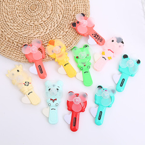 Cute Cartoon Mini Handheld Plastic Fan Portable Manual Hand Press Design Prize Gift for Wholesale Promotional Toys