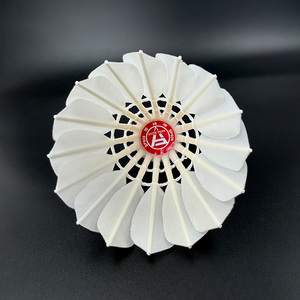 SNOWPEAK SP909 Custom OEM Badminton Shuttlecock Factory Class Pluma <span class=keywords><strong>de</strong></span> ganso para torneo duradero Buen vuelo para el Partido del club - Product Image 3