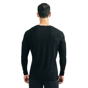 T-shirt personnalisé à manches longues unisexe en molleton bouclette de qualité supérieure, style basique et tendance - Product Image 5