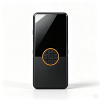 Démarreur de voiture portable avec panneau de commande à anneau orange, booster de batterie d'urgence haute puissance 12V pour le démarrage des véhicules