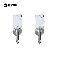 KYOK Crochet pour rideau en cristal de haute qualité AB SN Tieback Premium Accessoire pour rideau de poteaux et accessoires