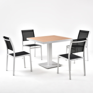 Coets chải nhôm sân thượng nhà hàng đặt bàn ghế ngoài trời cho sân vườn - Product Image 1